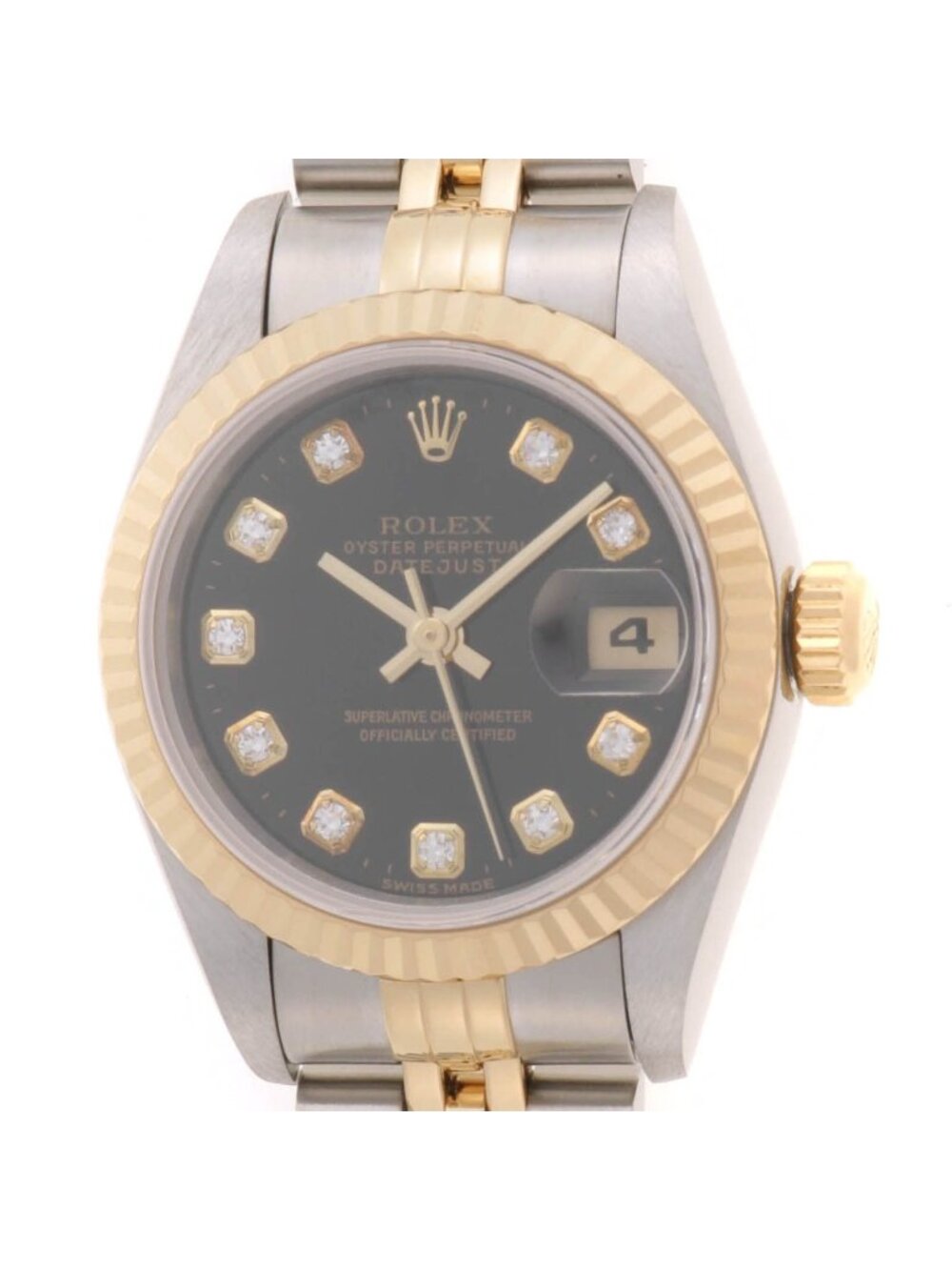 Rolex Datejust Watch Stainless Steel Black